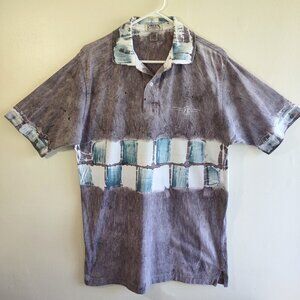 Vintage Fairway Blues Golf Polo Shirt Men's Medium Short Sleeve Retro 90's USA